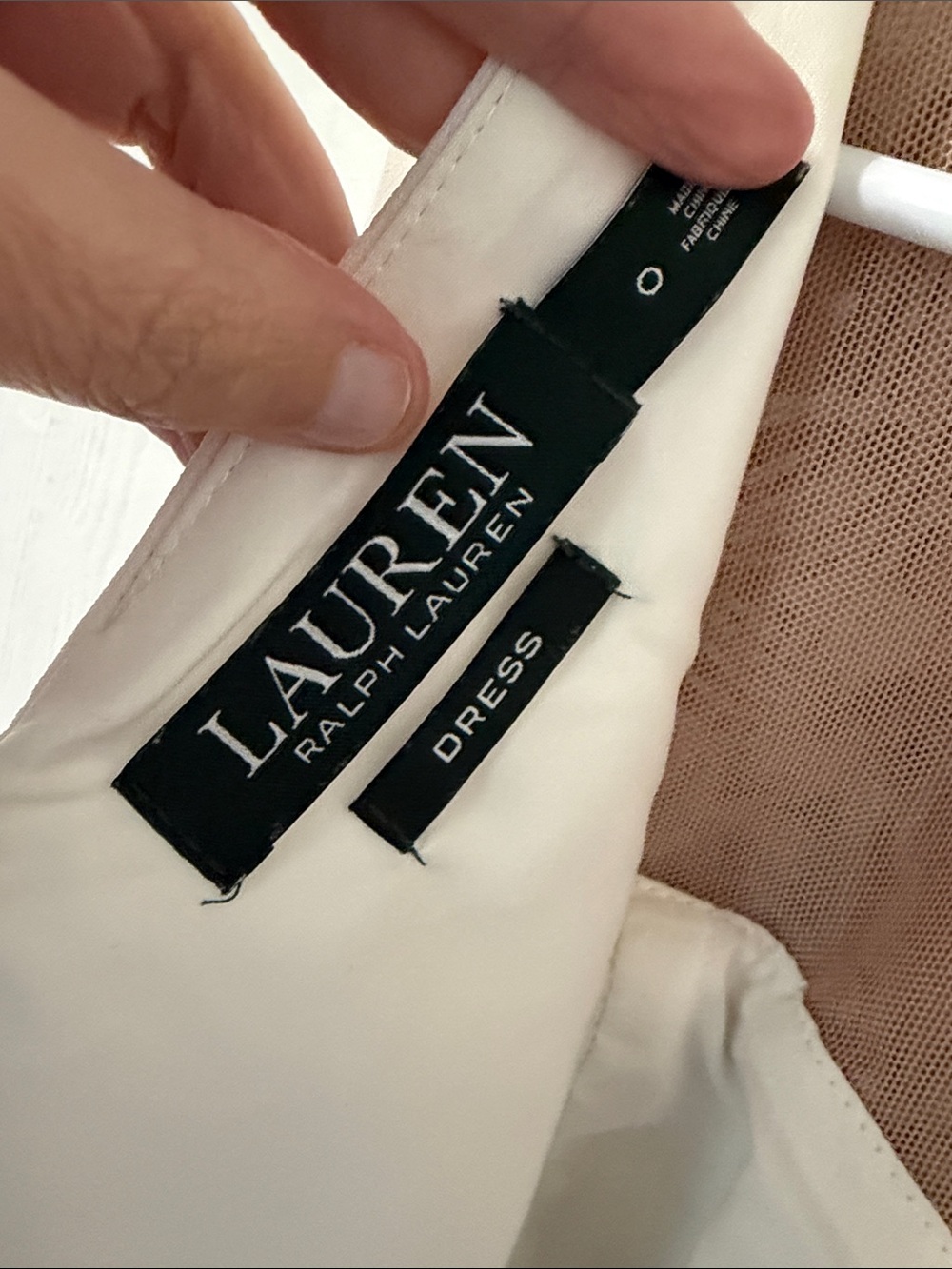 Lauren Ralph Lauren Zinna Ivory Formal Sheath Cocktail Dress Women’s New Size 0 - Picture 8 of 9